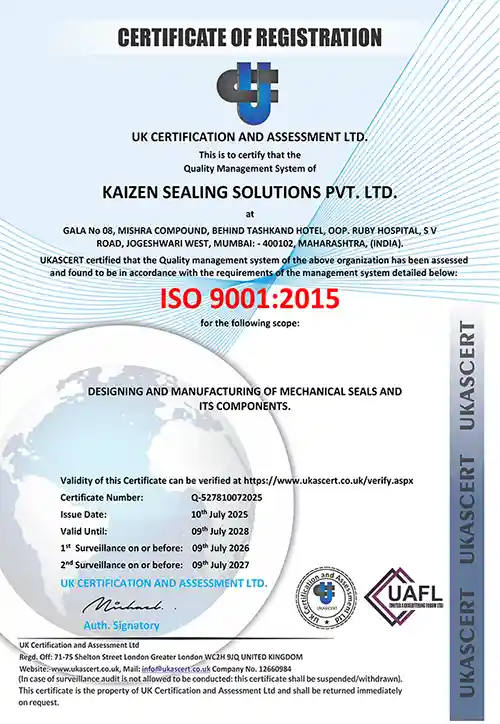 KAIZEN SEALING SOLUTIONS PVT. LTD. 9001 UKASCERT-small